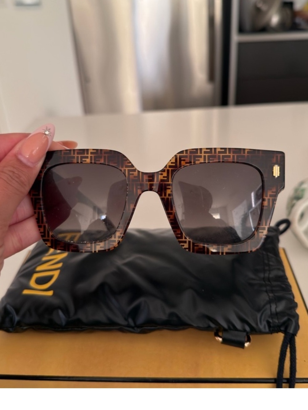 Fendi Tortoise Shell Gradient Sunglasses